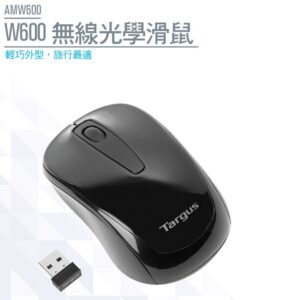 TargusAMW600 無線光學滑鼠 墨黑